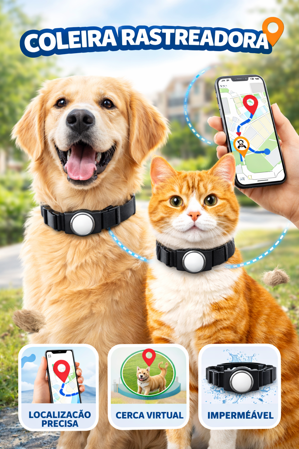 Coleira rastreadora