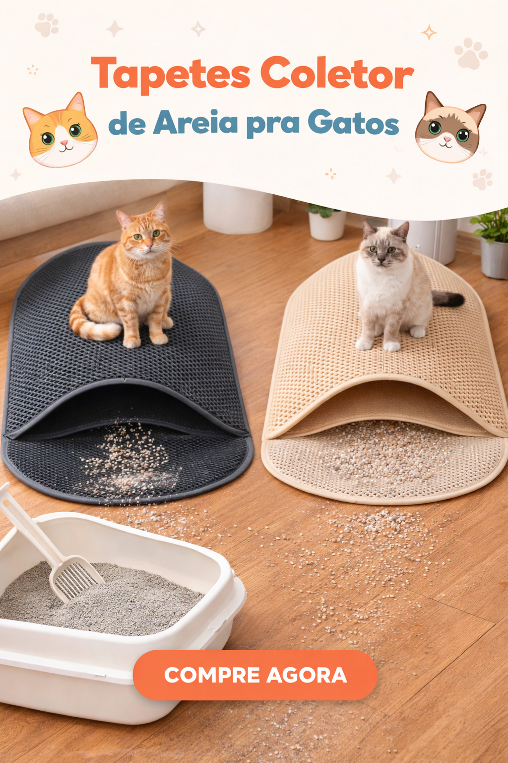 Tapetes coletores de areia