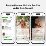 Coleira rastreadora equipada com gps